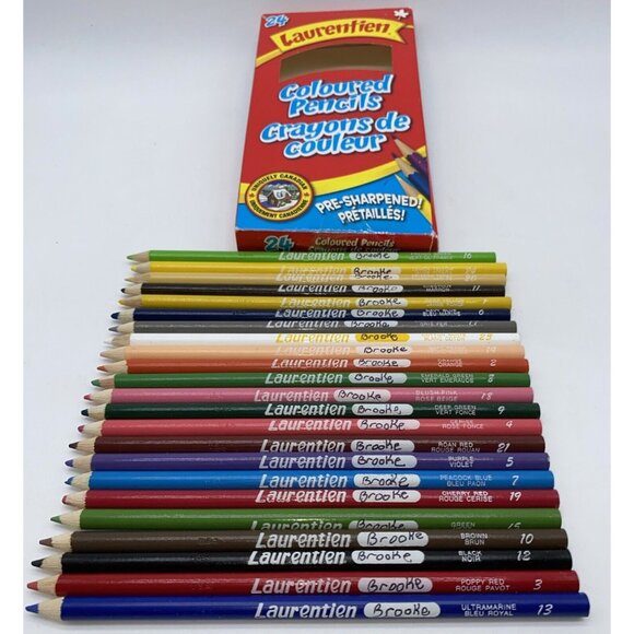 Laurentien Pencil Crayons 23 Pack Colored Pencils Art Drawing Original Package - Picture 1 of 11